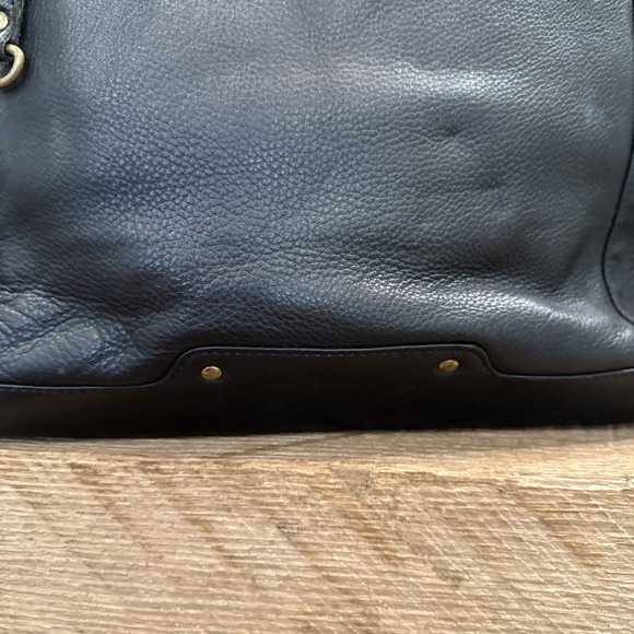 Great  American Leather Works Handbag Shoulder Bag Black  Leather Purse - Picture 3 of 11